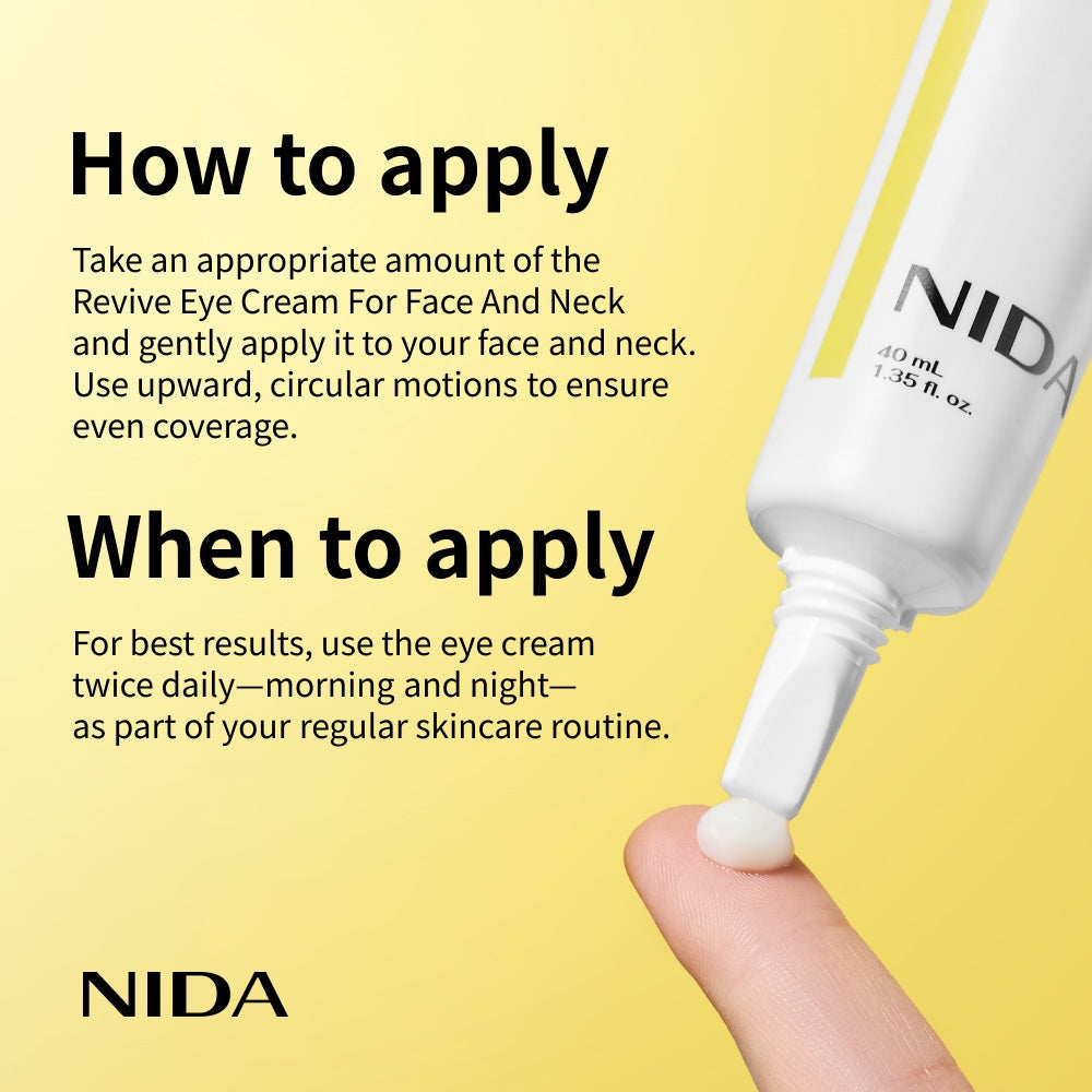 NIDA Revive Eye Cream For Face And Neck